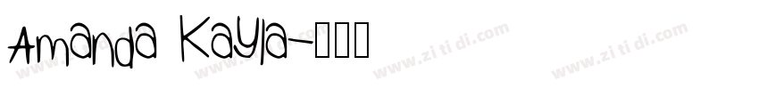 Amanda Kayla字体转换